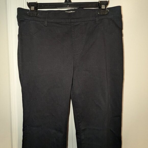 Orvis Stone Stretch Twill Ankle Crop Pants Pull-On Style Elastic Waist Bottoms 6 - Picture 5 of 6